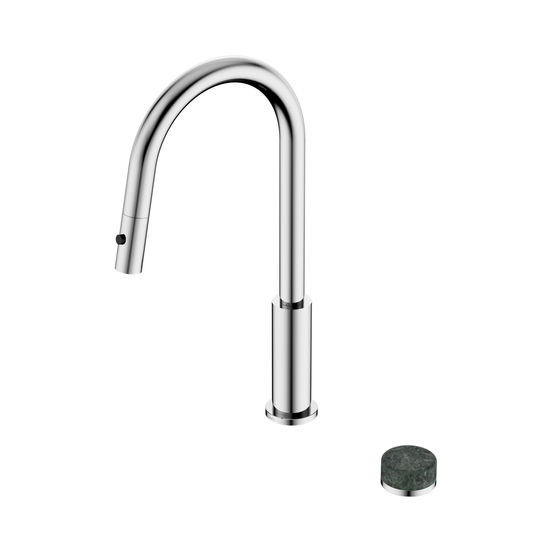 Nero Serenity Progressive Pull Out Kitchen Set - Verde Alpi Handle Chrome