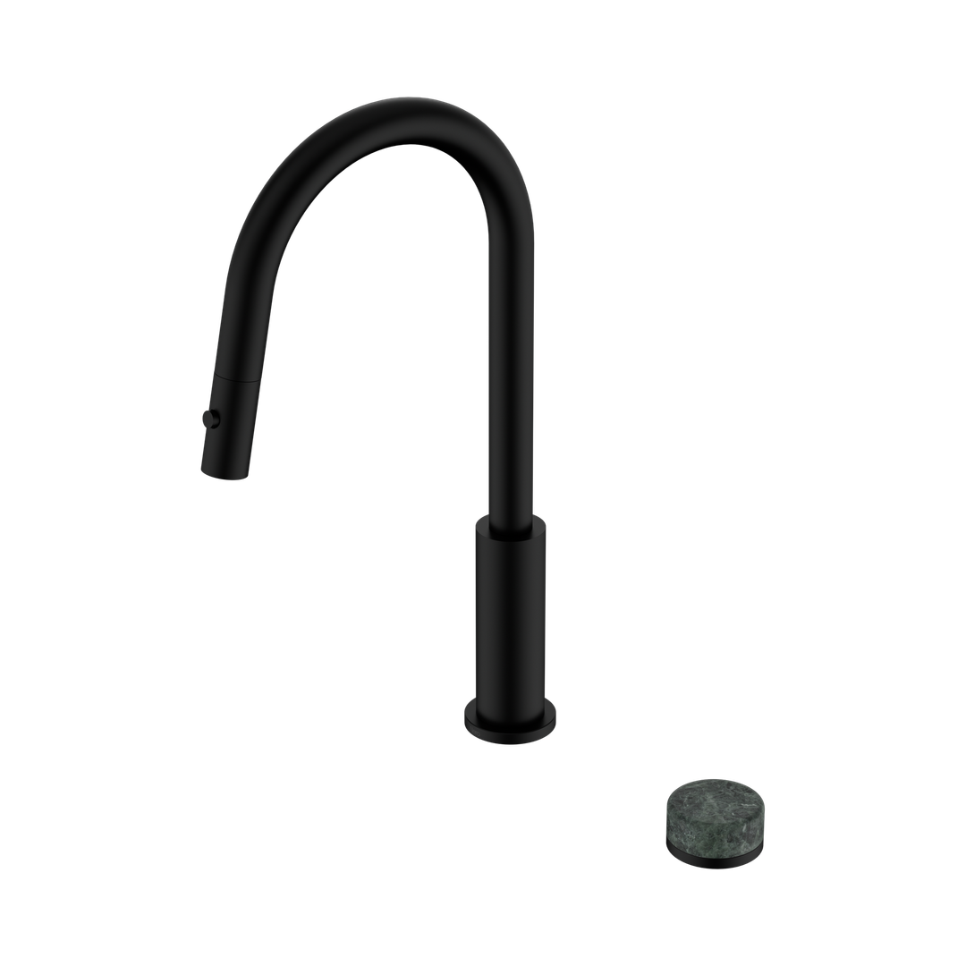 Nero Serenity Progressive Pull Out Kitchen Set - Verde Alpi Handle Matte Black