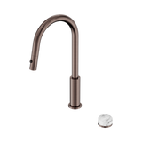 Nero Serenity Progressive Pull Out Kitchen Set - Arabescato Corchia Handle Brushed Bronze