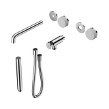 Nero Serenity Progressive Shower System - Spout Chrome - Carrara Handle & Slim Shower Trim Kit Only