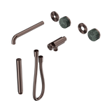 Nero Serenity Progressive Shower System - Spout Brushed Bronze - Verde Alpi Handle & Slim Shower Trim Kit Only