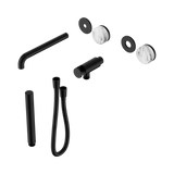 Nero Serenity Progressive Shower System - Spout Matte Black Arabescato Corchia Handle & Slim Shower Trim Kit Only