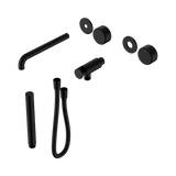 Nero Serenity Progressive Shower System - Spout Matte Black - Metal Handle & Slim Shower Trim Kit Only