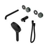 Nero Serenity Progressive Shower - Spout Matte Black Verde Alpi Handle & Serenity Hand Shower Trim Kit Only