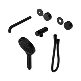 Nero Serenity Progressive Shower System - Spout Matte Black Metal Handle & Serenity Hand Shower Trim Kit Only