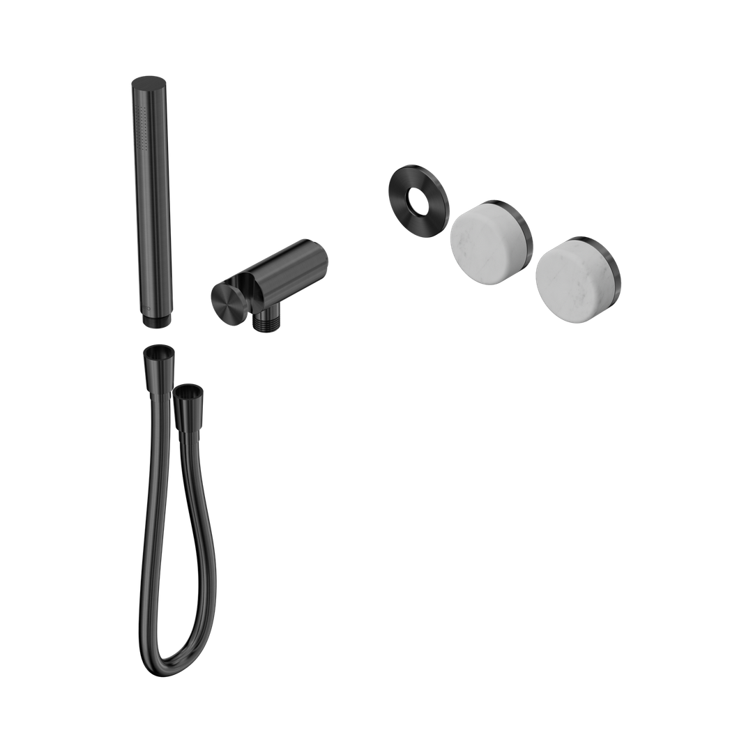 Nero Serenity Progressive Shower System Gunmetal - Carrara Handle & Slim Shower Trim Kit Only