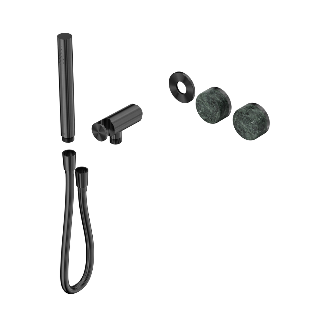 Nero Serenity Progressive Shower System Gunmetal - Verde Alpi Handle & Slim Shower Trim Kit Only