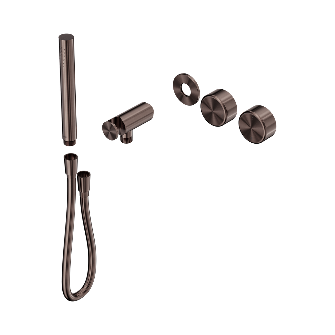 Nero Serenity Progressive Shower System Brushed Bronze - Metal Handle & Slim Shower Trim Kit Only