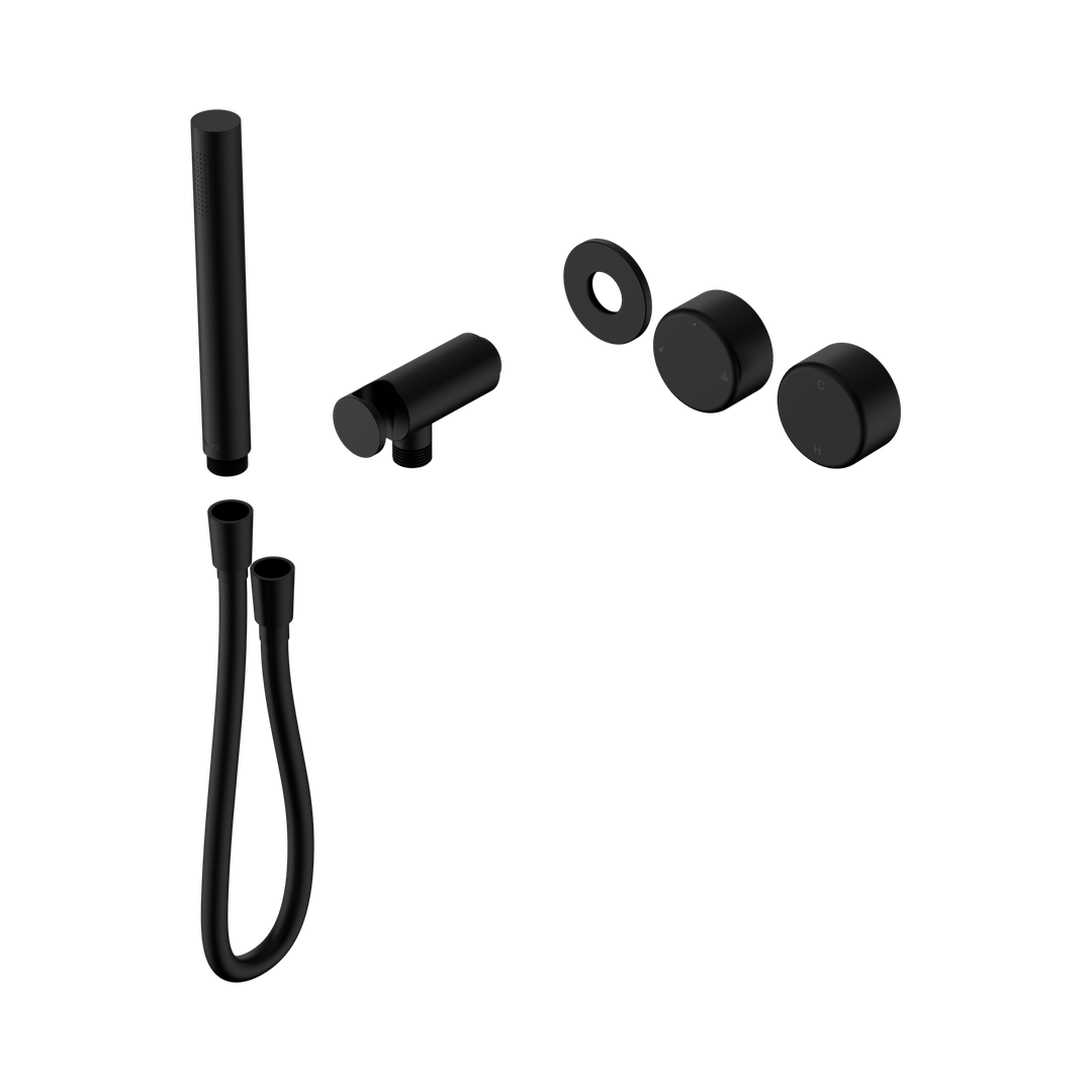 Nero Serenity Progressive Shower System Matte Black - Metal Handle & Slim Shower Trim Kit Only