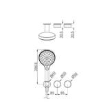 Nero Serenity Progressive Shower System Brushed Bronze - Rome Travertine Handle & Serenity Hand Shower Trim Kit Only