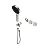 Nero Serenity Progressive Shower System Brushed Nickel - Carrara Handle & Serenity Hand Shower Trim Kit Only