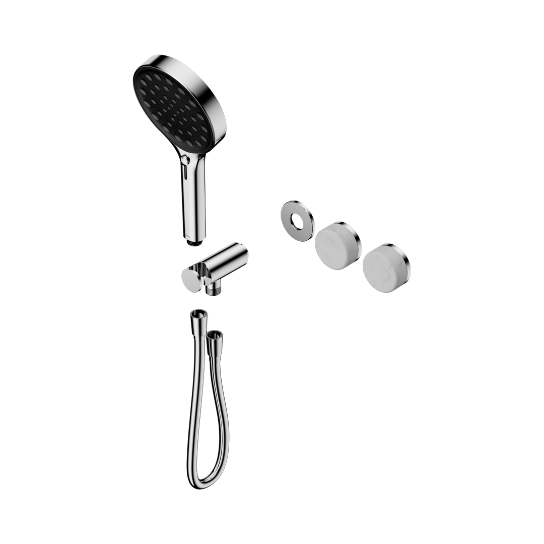 Nero Serenity Progressive Shower System Chrome - Carrara Handle & Serenity Hand Shower Trim Kit Only