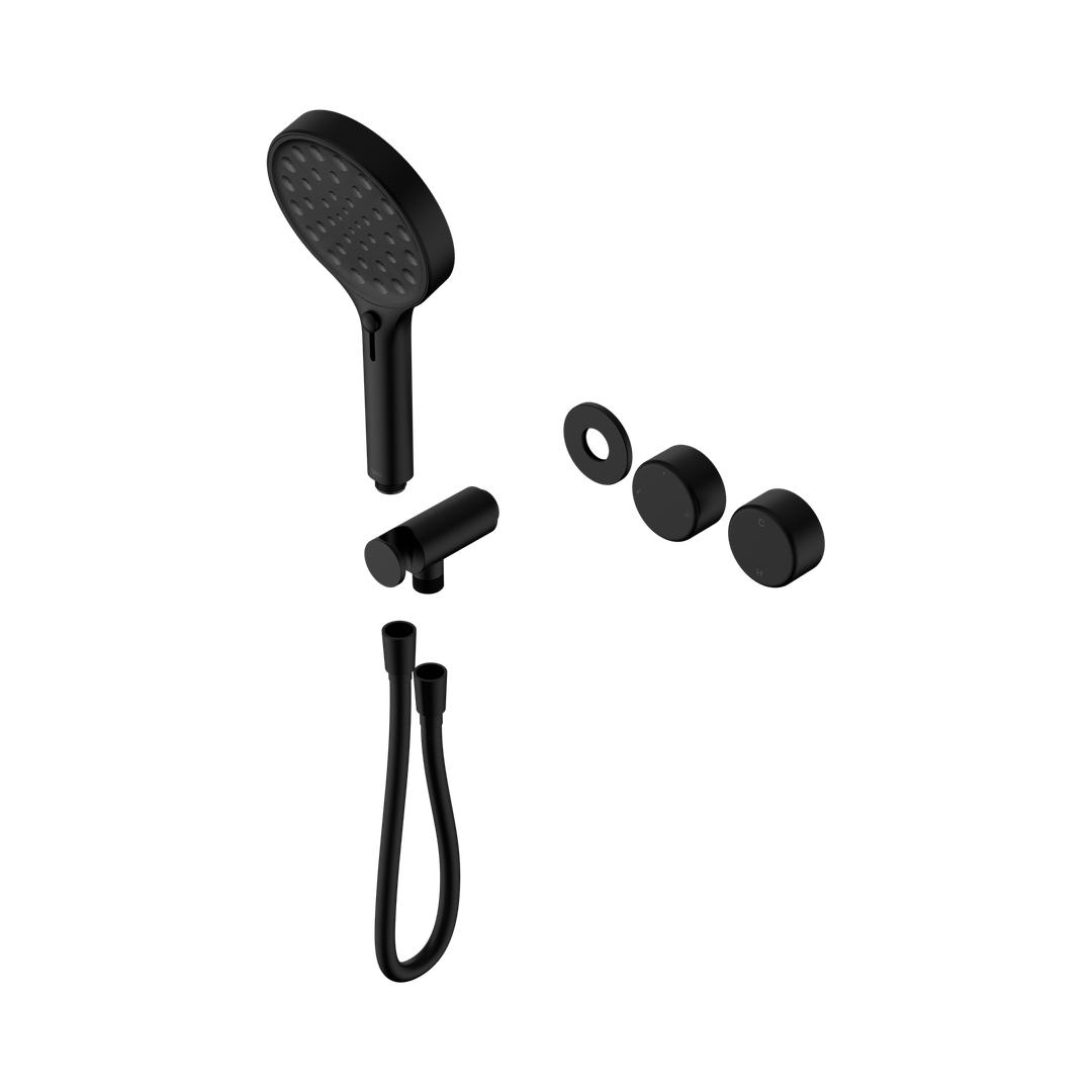 Nero Serenity Progressive Shower System Matte Black - Metal Handle & Serenity Hand Shower Trim Kit Only
