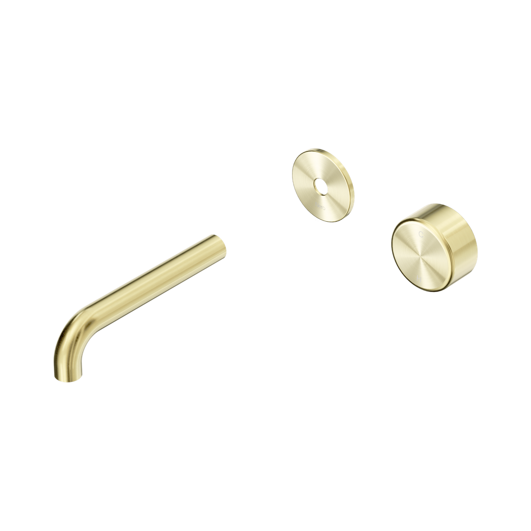 Nero Serenity Wall Basin Mixer 160mm Spout With Metal Handle Trim Kit Only - Brushed Gold