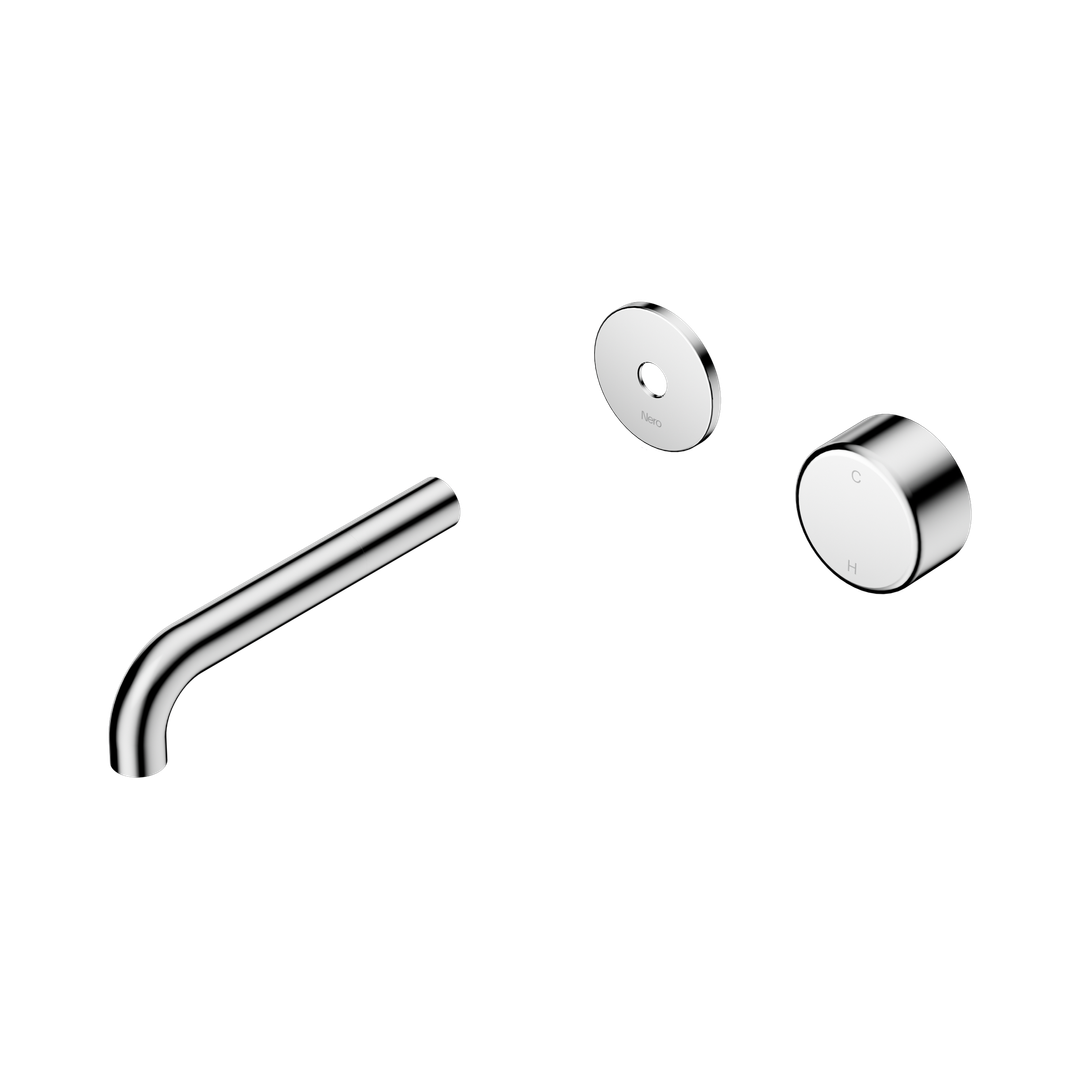 Nero Serenity Progressive Wall Basin Mixer 160Mm Spout Chrome - Metal Handle Trim Kit Only