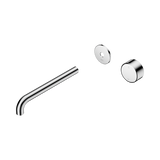 Serenity Progressive Wall Basin Nero Mixer 220mm Spout With Metal Handle Trim Kit Only - Chrome