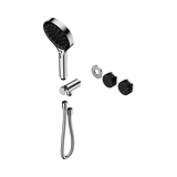 Nero Serenity Progressive Shower System Chrome - Marquina Black Handle & Serenity Hand Shower Trim Kit Only