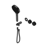 Nero Serenity Progressive Shower System Gunmetal - Marquina Black Handle & Serenity Hand Shower Trim Kit Only