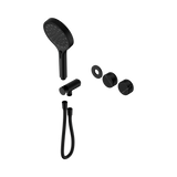 Nero Serenity Progressive Shower System Matte Black - Marquina Black Handle & Serenity Hand Shower Trim Kit Only