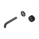 Serenity Wall Basin Nero Mixer 160mm Spout With Marquina Black Handle Trim Kit Only - Gun Metal