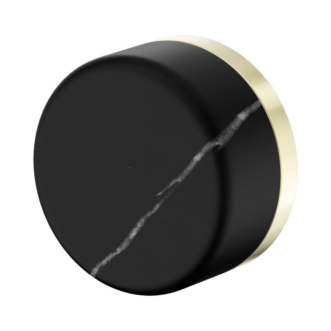 Nero Serenity Progressive Shower Mixer Brushed Gold - Marquina Black Handle