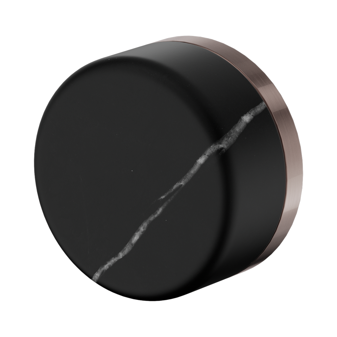 Nero Serenity Progressive Shower Mixer Brushed Bronze - Marquina Black Handle