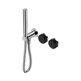 Nero Serenity Progressive Shower System Chrome - Marquina Black Handle & Slim Shower