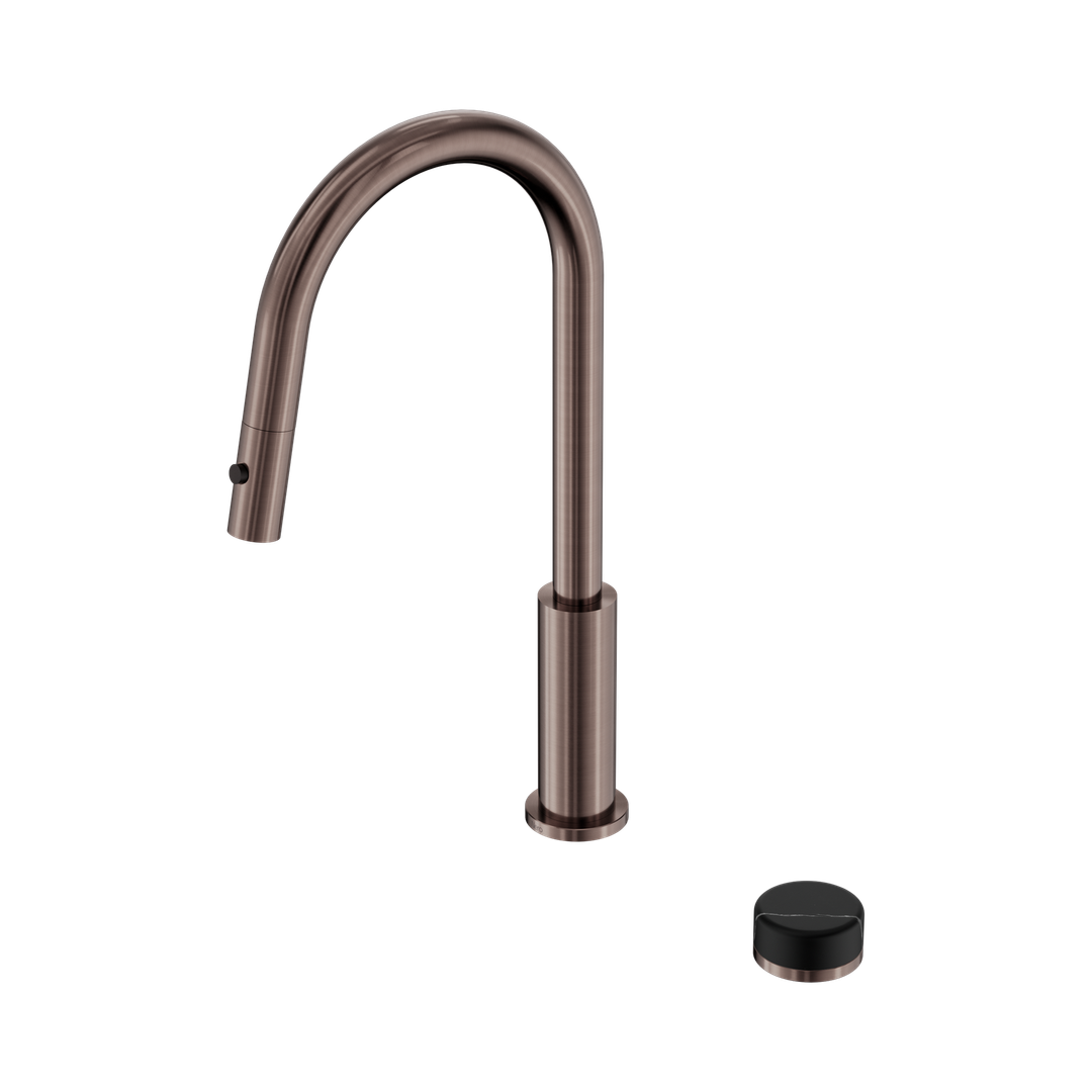 Nero Serenity Progressive Pull Out Kitchen Set - Marquina Black Handle Brushed Bronze