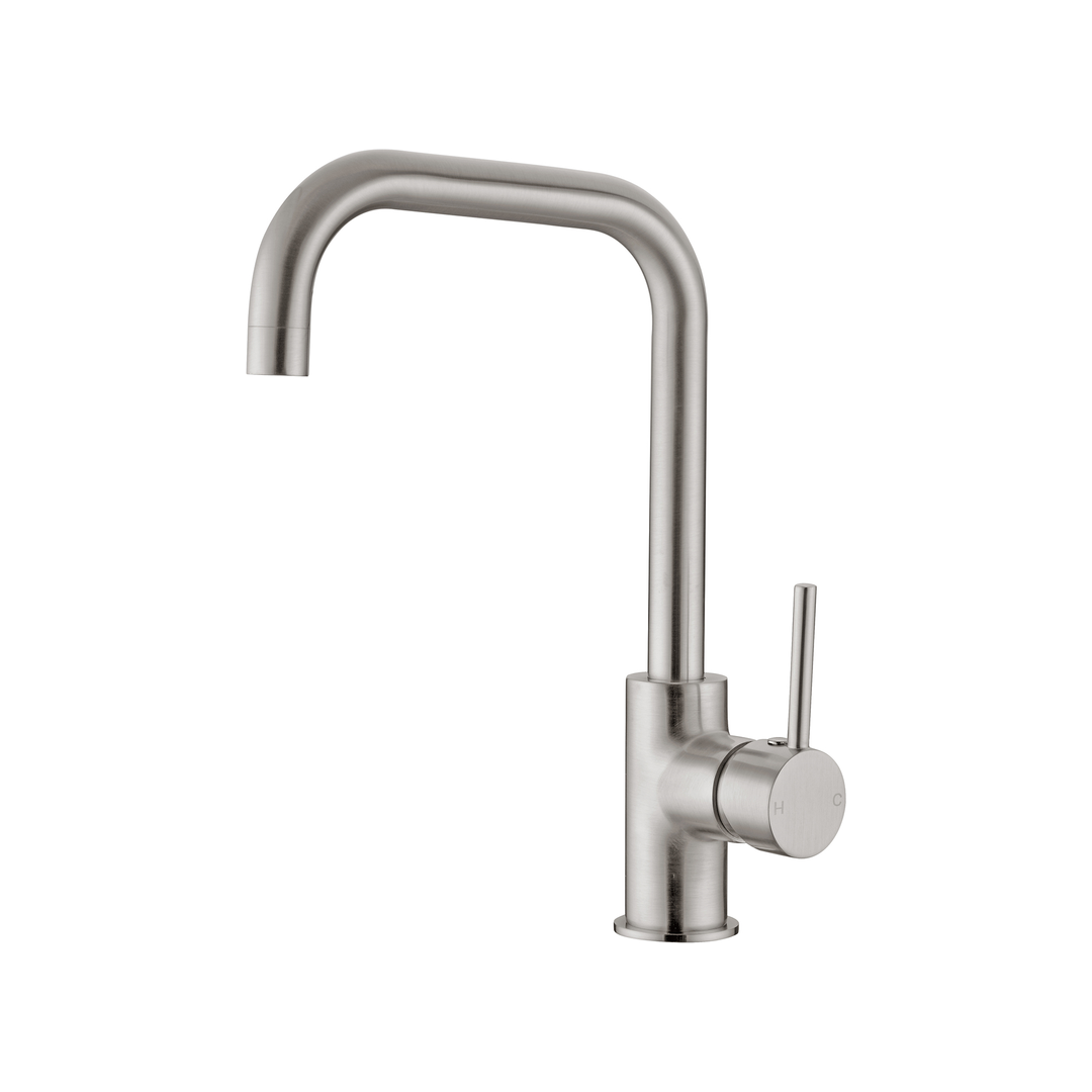 Dolce Kitchen Nero Mixer Square Shape Shower - Brushed Nickel