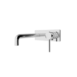Dolce Wall Basin Nero Mixer (Stylish Spout) Shower - Chrome