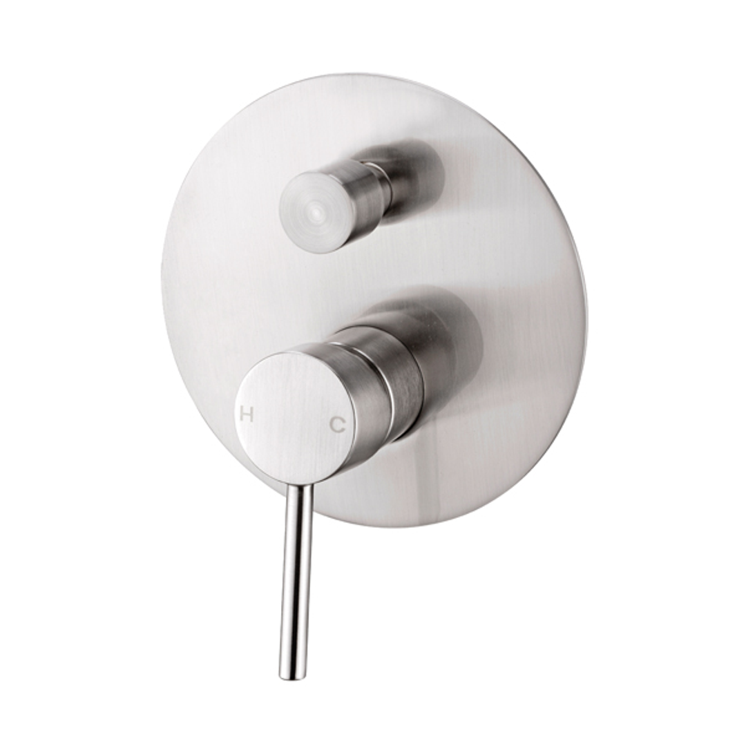 Nero Dolce Shower Mixer With Divertor Shower - Brushed Nickel