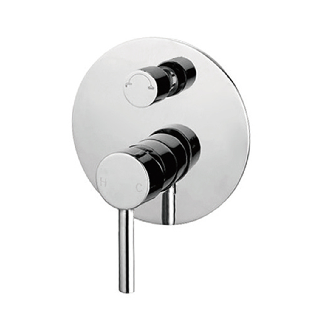 Nero Dolce Shower Mixer With Divertor Shower - Chrome