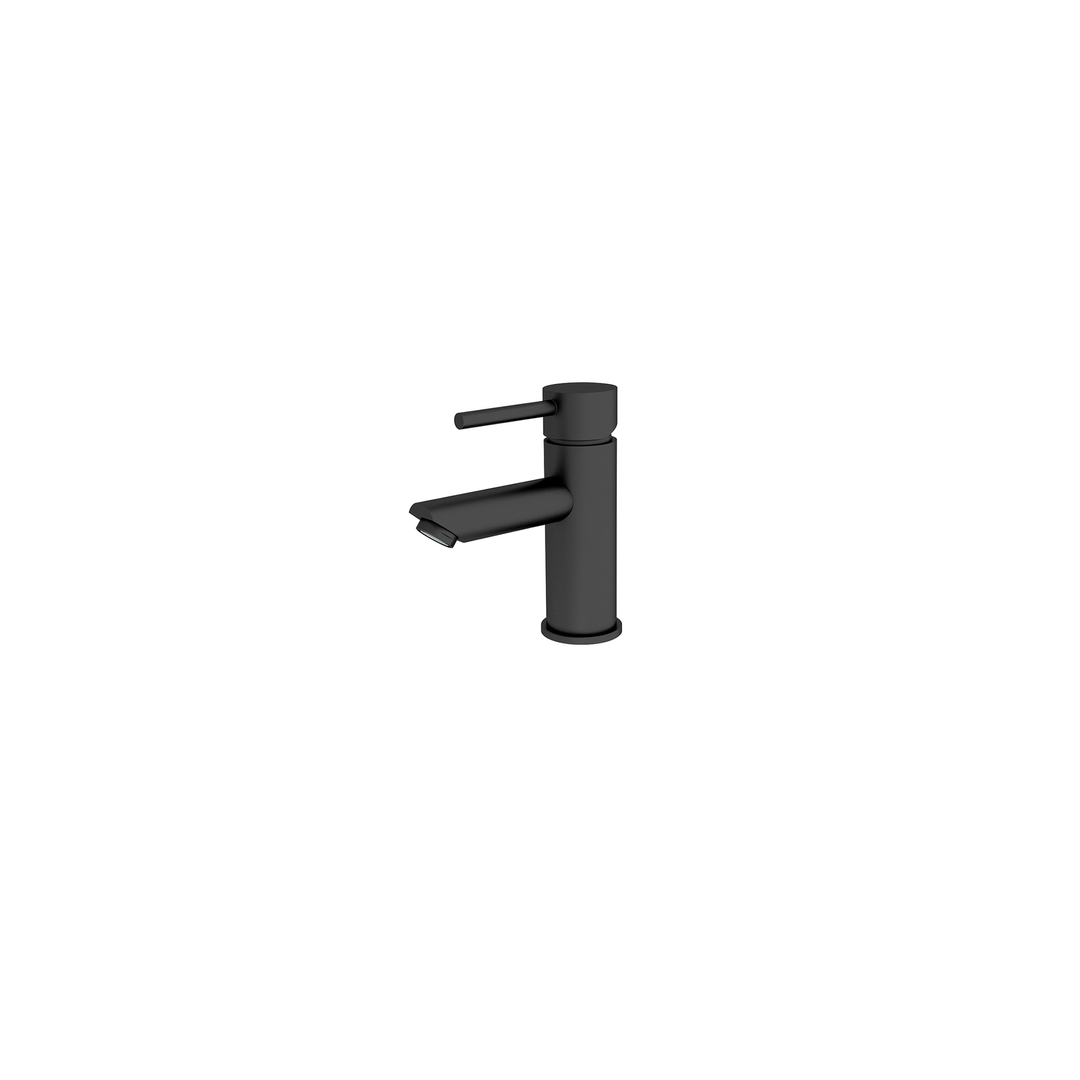 Dolce Basin Nero Mixer Straigh Spout Shower - Matt Black