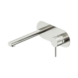 Nero Dolce II Wall Basin/Bath Mixer - Brushed Nickel