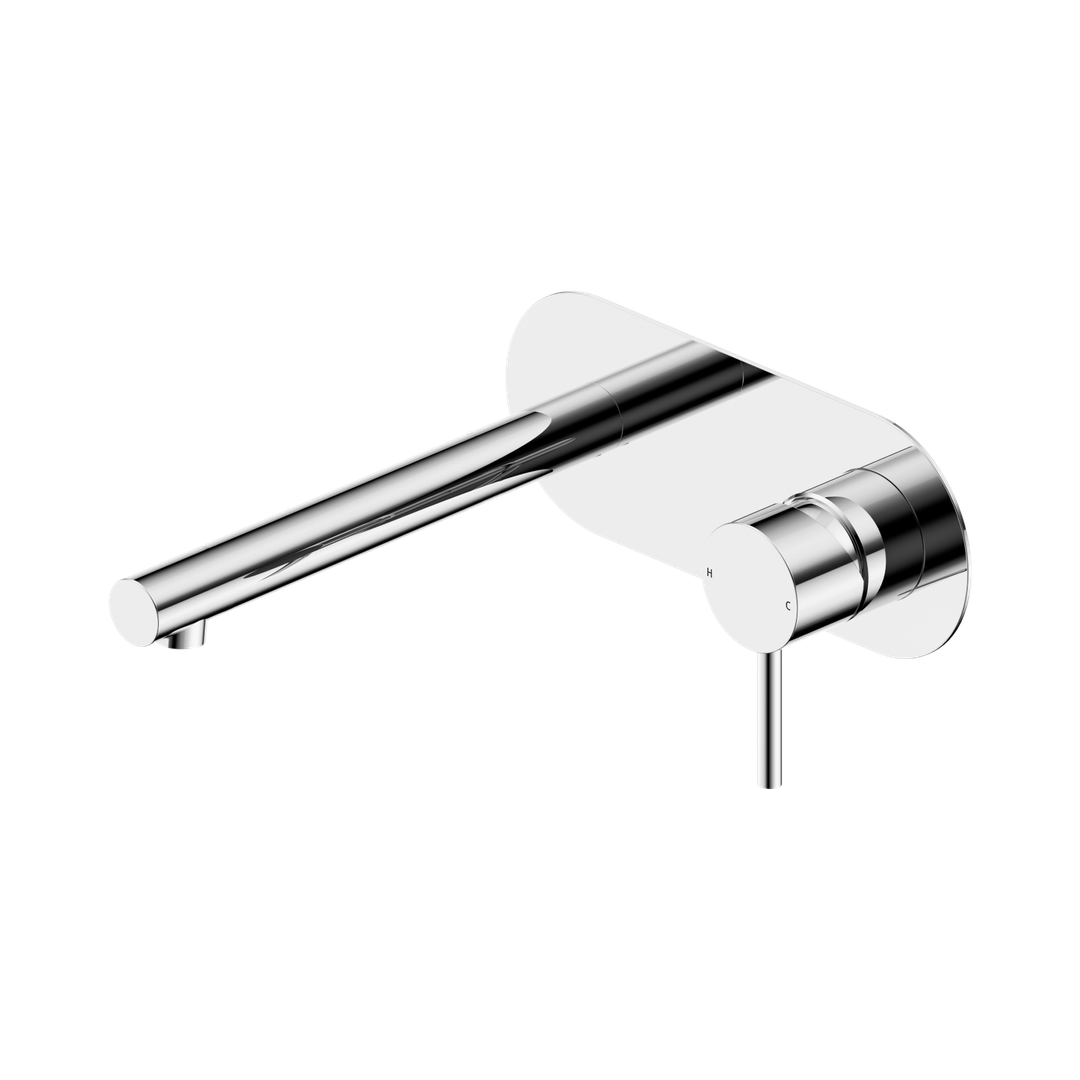 Nero Dolce II Wall Basin/Bath Mixer - Chrome