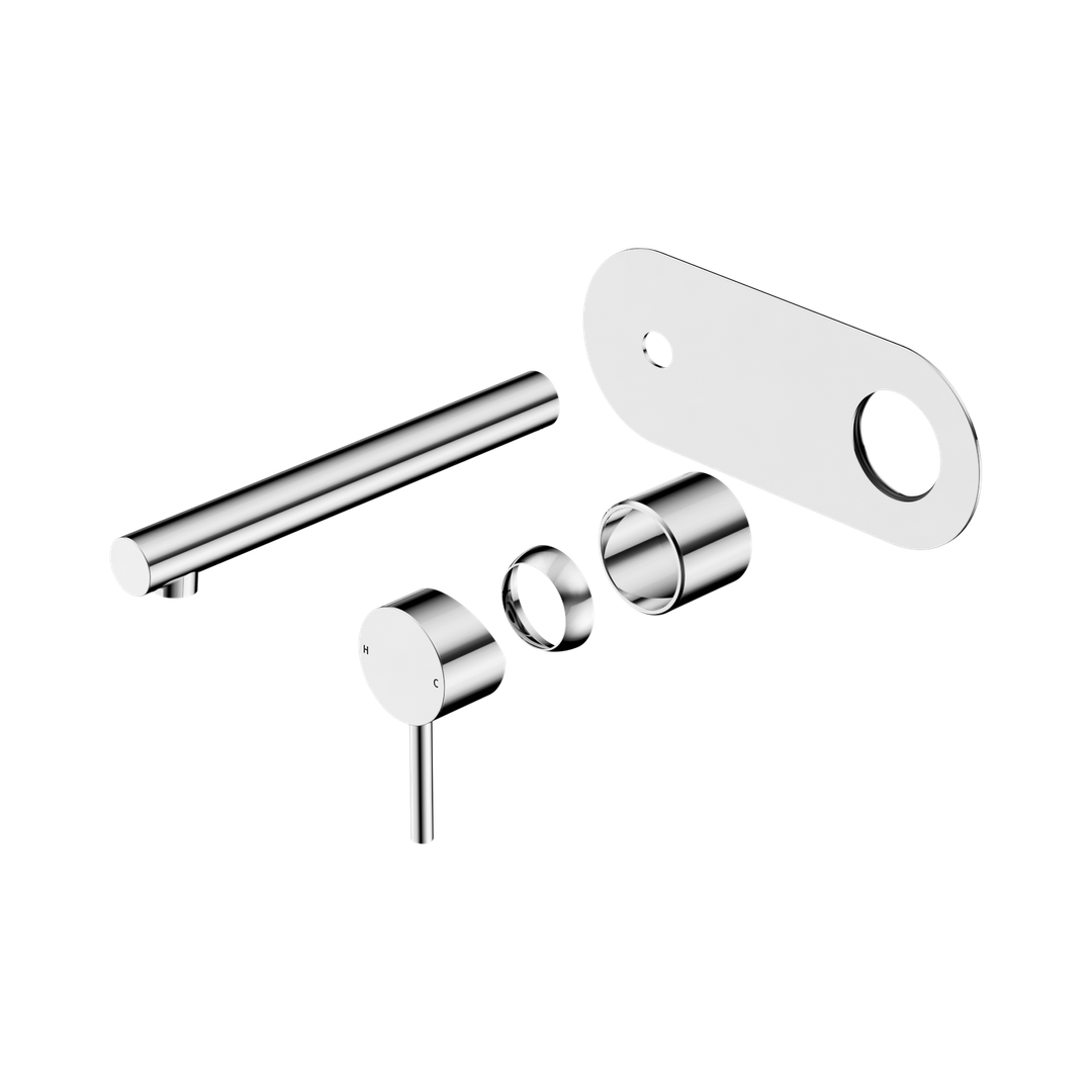 Nero Dolce II Wall Basin/Bath Mixer Trim Kits Only - Chrome