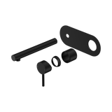 Nero Dolce II Wall Basin/Bath Mixer Trim Kits Only - Matte Black