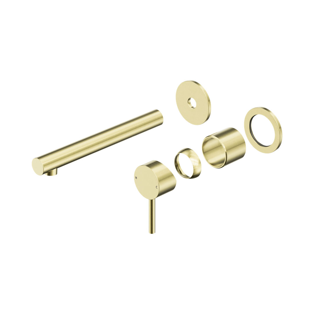 Nero Dolce II Wall Basin/Bath Mixer Separate Back Plate Trim Kits Only - Brushed Gold