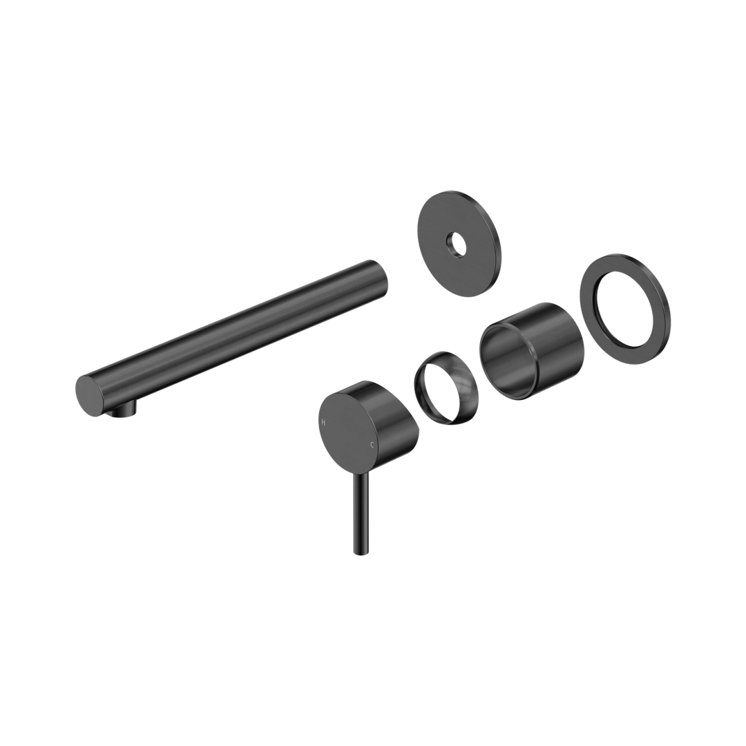 Nero Dolce II Wall Basin/Bath Mixer Separate Back Plate Trim Kits Only - Gunmetal