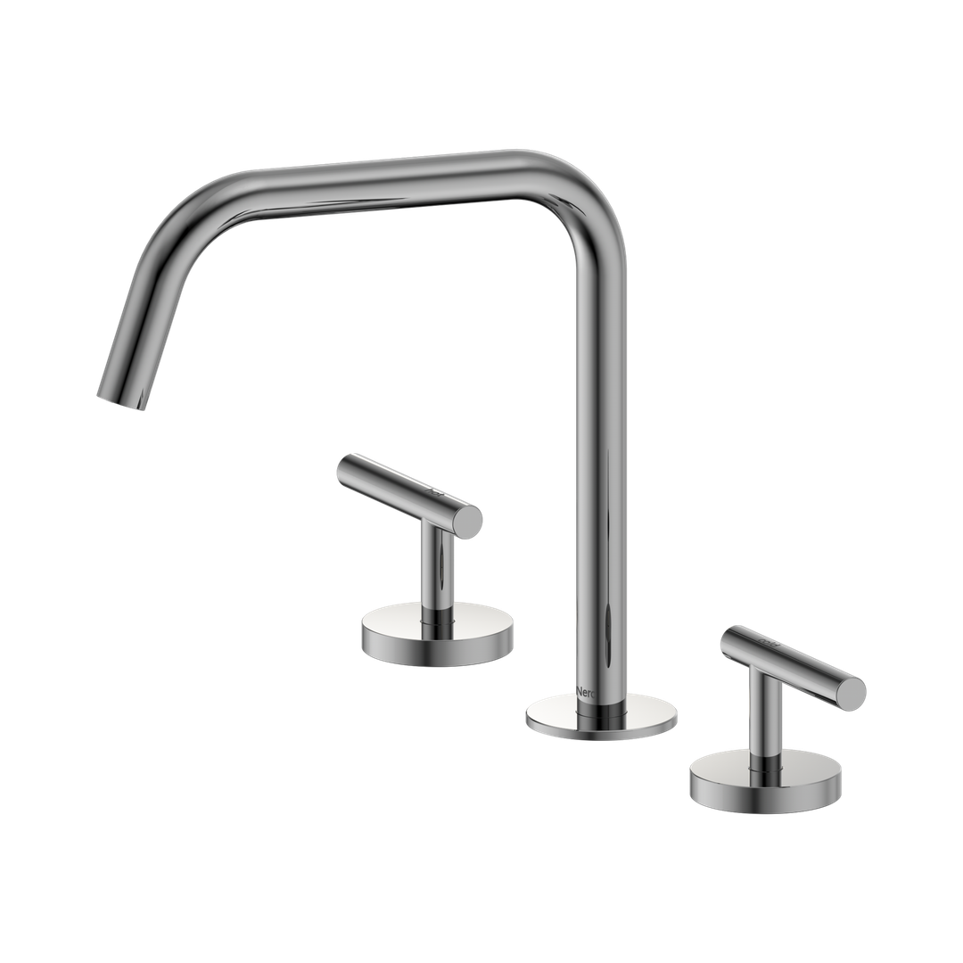 Nero Mecca Lever Bath/Kitchen Set Edge Spout II - Chrome