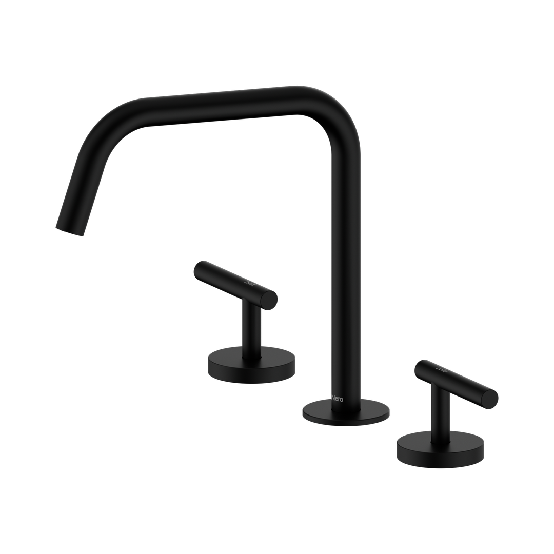 Nero Mecca Lever Bath/Kitchen Set Edge Spout II - Matte Black