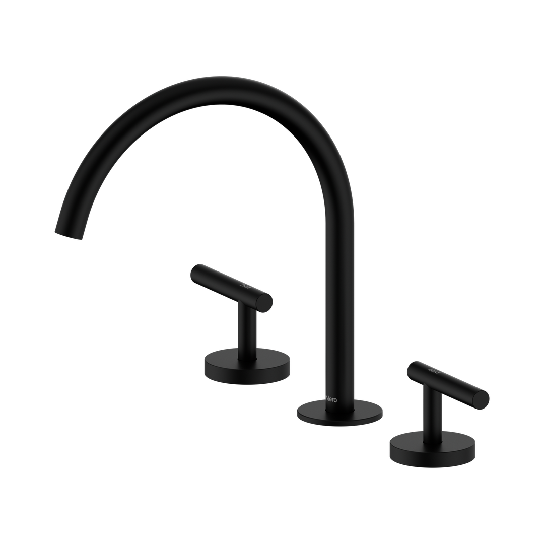 Nero Mecca Lever Bath/Kitchen Set Arc Spout - Matte Black
