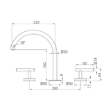 Nero Mecca Lever Bath/Kitchen Set Arc Spout - Matte Black