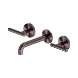 Nero Mecca Lever Wall Basin/Bath Set 160Mm Spout - Brushed Bronze