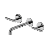 Nero Mecca Lever Wall Basin/Bath Set 185Mm Spout - Chrome