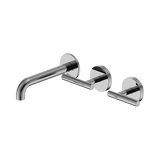 Nero Mecca Lever Wall Basin/Bath Set 160Mm Offset Spout - Chrome