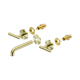Nero Mecca Lever Wall Basin/Bath Set 160Mm Spout Trim Kits Only - Brushed Gold