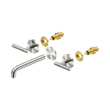 Nero Mecca Lever Wall Basin/Bath Set 185Mm Spout Trim Kits Only - Brushed Nickel