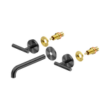 Nero Mecca Lever Wall Basin/Bath Set 185Mm Spout Trim Kits Only - Gunmetal
