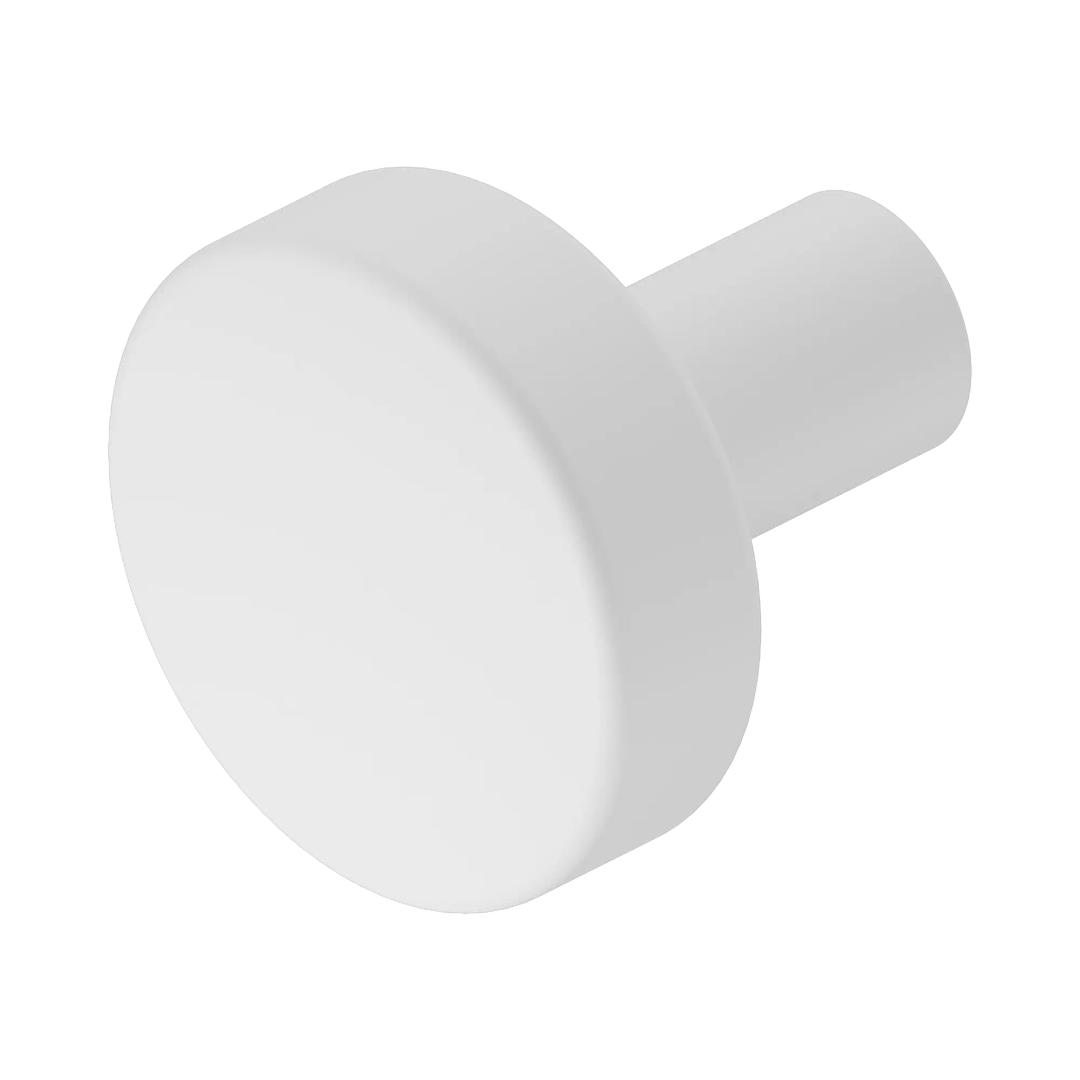 Nero Mecca Cabinet Knob  Ø26 - Matte White